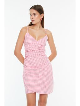 Trendyol - Women's Skinny Pink Mini Dresses