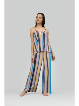 NeceSera - Striped Pajama Top with Bottom