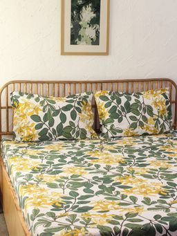 House This - Moringa Bedsheet Set Green