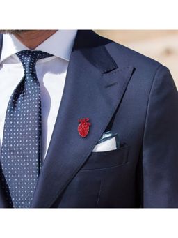 The Tie Hub - Red Heart Metal Lapel Pin