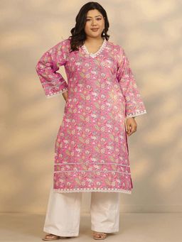 Libas - Pink Floral Kurta