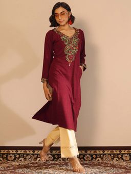 Libas - Red Floral Kurta