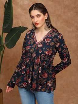 Globus - Blue Floral Tunic