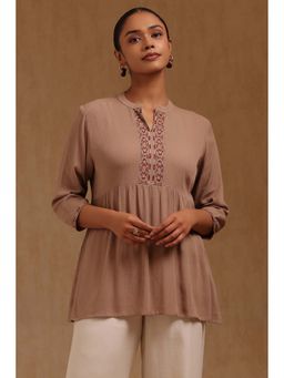 Soch - Beige Embroidered Tunic