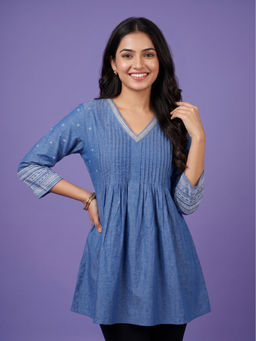 SPAN - Women Blue Tunic
