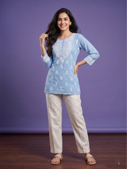 SPAN - Women Blue Kurti