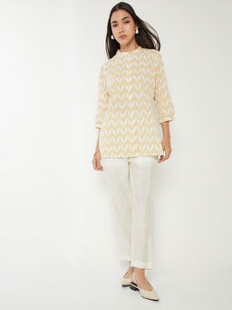 max - Women White Printed Kurti