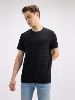 Pepe Jeans - Men's Black Stripe Short Sleeve T-Shirt
