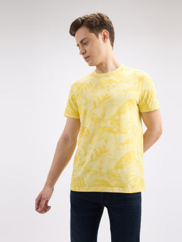 Pepe Jeans - Men's Yellow Printed T-Shirt