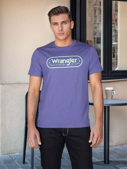 Wrangler - Men's Printed Blue T-Shirt