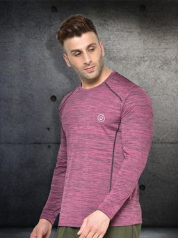 CHKOKKO - Men Round Neck Full Sleeves Regular Dry Fit Gym Sports T-Shirt