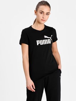 Puma - Essentials Logo Women Black T-Shirt