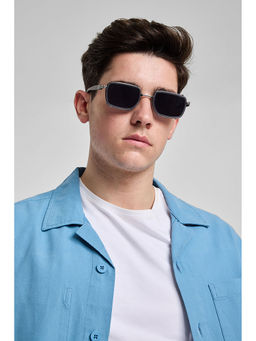 Snitch - Sleek Rectangle Grey Sunglasses