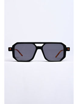 Snitch - Black Double Bridge Oversized Sunglasses