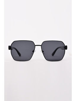 Snitch - Sleek Square Black Sunglasses