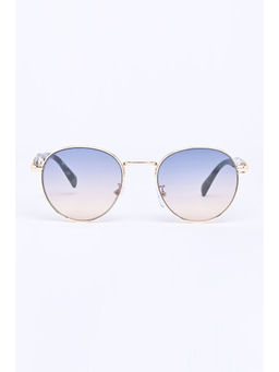 Snitch - Stylish Round Gold Frame Sunglasses