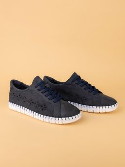 Alberto Torresi - Navy Blue Lightweight Fashion Daily Wear Sneakers