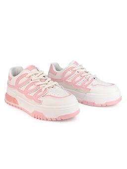 Alberto Torresi - White Trendy Pastel Chunky Sneakers