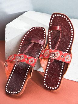 Fabindia - Brown Leather Kolhapuris