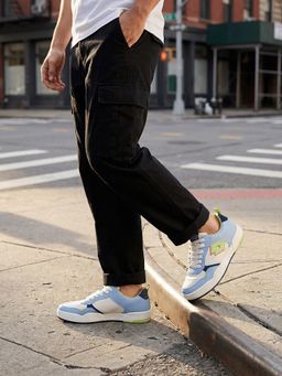 LOTTO - Hoop Star Og Blue Leather Sneakers