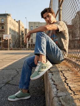 LOTTO - Hoop Star Og Green Leather Sneakers