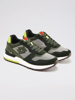 LOTTO - Tokyo Ginza Camo Olive Sneakers