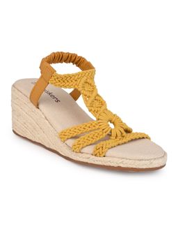 Briskers - Yellow Wedge Heels