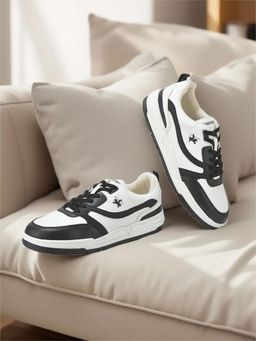 Cantabil - White Lightweight Colorblocked Casual Sneakers