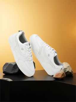 Cantabil - White Lightweight Colorblocked Casual Sneakers