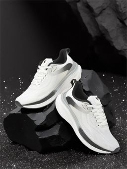 Cantabil - White Lightweight Colorblocked Sneakers