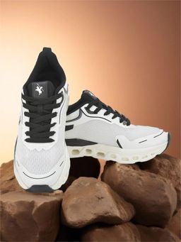 Cantabil - White Lightweight Colorblocked Sneakers