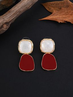 E2O - Red Drop Earring for Women