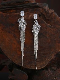 E2O - Silver Tassel Drop Earring for Women