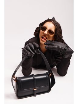 DA NAPPA - Kiara Black Shoulder Bag