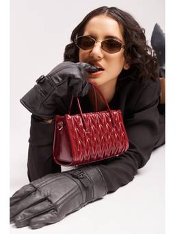 DA NAPPA - Lumi Top Burgundy Sling Bag with Detachable Strap