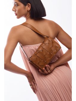 DA NAPPA - Orvan Tan Shoulder Bag with Detachable Strap