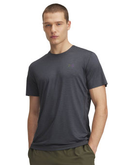 Under Armour - Grey Men Vanish Elite Vent Printed Short Sleeve T-shirt