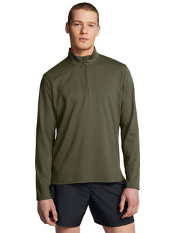 Under Armour - Green Men Meridian One Fourth Zip Long Sleeve T-shirt