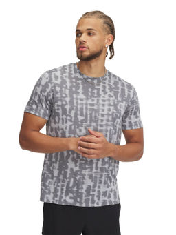 Under Armour - Grey Men Launch Printed Short Sleeve T-shirt