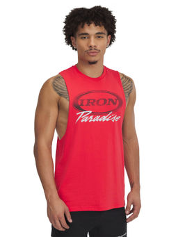 Under Armour - Red Men Project Rock Iron Sleeveless Tank
