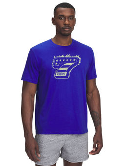 Under Armour - Blue Men Project Rock Iron 7 Short Sleeve T-shirt