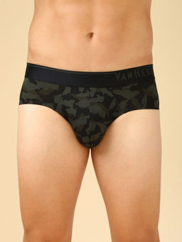 Van Heusen Innerwear - Men Green 4 Way Stretch & Body Defining Fit Briefs (SPP-22)