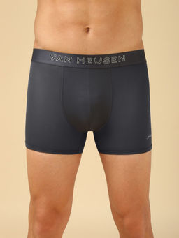 Van Heusen Innerwear - Men Ebony Grey Swift Dry & High Stretch Mesh Trunks