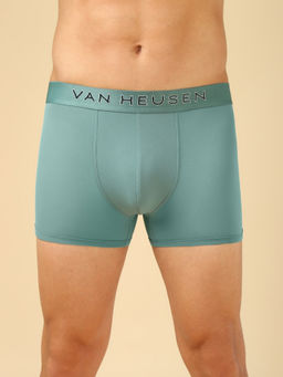 Van Heusen Innerwear - Men Sage Green Swift Dry & High Stretch Mesh Trunks