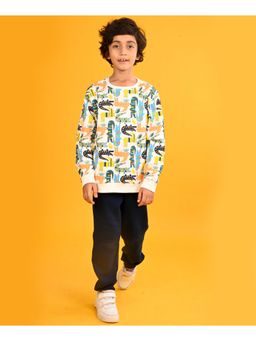 ANTHRILO - Crocodile Boys Sweatshirt Navy Fleece Jogger (Set of 2)