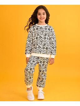 ANTHRILO - Black Heart Girls Sweatshirt Fleece Jogger (Set of 2)