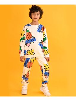 ANTHRILO - Shapes Boys Fleece Sweatshirt Jogger (Set of 2)