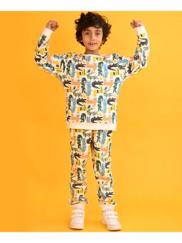 ANTHRILO - Crocodile Boys Sweatshirt Fleece Jogger (Set of 2)