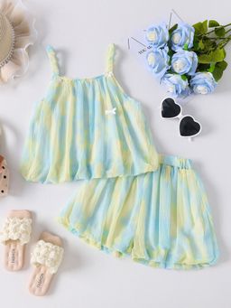 Hopscotch - 2-Piece Tie & Dye Blouse and Shorts