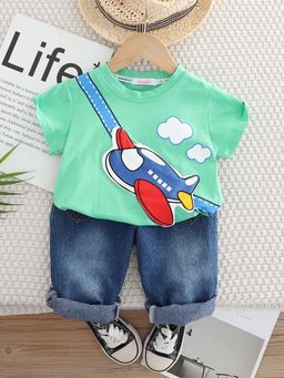 Hopscotch - 2-Piece Pure Cotton T-shirt and Jeans